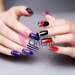 Banda decor pentru unghii cu Sclipici Curcubeu de 1-3mm